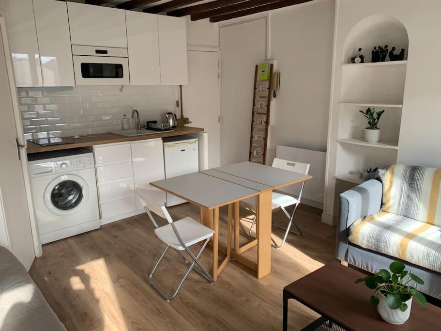 Studio Lumineux, Refait A Neuf, Metro Jourdain París Exterior foto